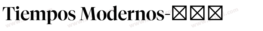 Tiempos Modernos字体转换